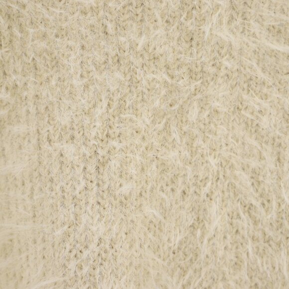 SNDYS Cozi Fuzzy Knit Sweater Oversized Fit in Cream Yellow Size M - Picture 6 of 9